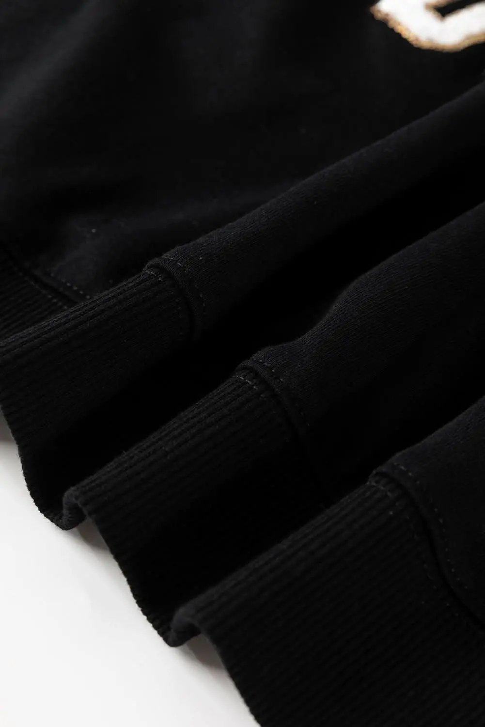 Black TOUCH DOWN Football Graphic Pullover Sweatshirt - Love Salve